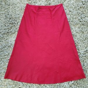 Ann Taylor Loft 100% silk size 10 midi skirt